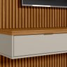 Conjunto Painel Ripado 2.2 c/ Nicho e Prateleira p/ TV até 75'' - Linea - 5