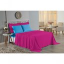 Ver imagem 4 de Jogo de Cama Casal Viúva Nobre 4 Peças Malha 100% Algodão - Pink / Turquesa