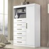 Comoda Maraja 6 Gav 1 Porta C/ Nicho Branco - 1