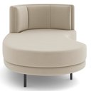 Ver imagem 6 de Chaise Longue Divã 164cm Braço Esquerdo Logus D06 Veludo Bege - Mpozenato
