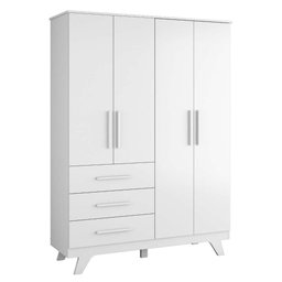 Guarda Roupa Infantil 4 Portas 3 Gavetas em MDF Kakau Retrô  - 5