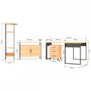 Ver imagem 4 de Conjunto Home Office 4 Peças 100% Mdf Pratice - Pradel