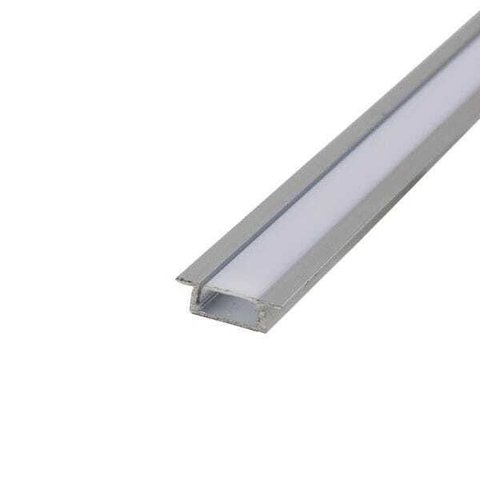 Perfil Alumínio Slim 24mm Embutir 2 Metros para Fita Led