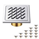 Ver imagem 1 de Ralo 10x10 Inox Anti Odor Kit 15 Banheiro Box Lavabo Anti Inseto Higienico Quintal Jardim Casa Varan