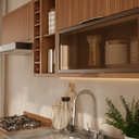 Ver imagem 2 de Armário Cozinha Completo Lumiar Mdf P/ Área ou Varanda Gourmet Modulada Monte como Quiser Vidro Refl