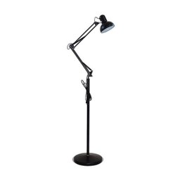 Luminária Abajur pedestal Articulada Chão Metal Lustre Coluna 1,90m - 1