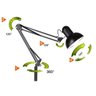Luminária Abajur pedestal Articulada Chão Metal Lustre Coluna 1,90m - 6