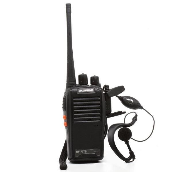 Kit 2 Rádio Comunicador Walk Talk Baofeng e Fone de Ouvido - 1