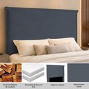 Ver imagem 3 de Cabeceira Decorativa Queen Size 1,60m Trento Suede Cinza - Gran Belo