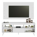 Ver imagem 4 de Rack com Painel para Tv até 65 Polegadas com Pés Branco Detroit Madesa