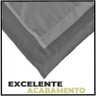 cortina blackout Veneza 8,00 x 2,70 para varão voal cinza - 4
