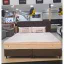 Ver imagem 1 de Conjunto Colchão de Molas Prime King + Base Cama Box Bipartida King Premium 1,93 x 2,03 Corino Marro