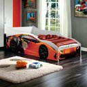 Ver imagem 1 de Cama Racer Solteiro Laranja com Colchão Gabrielli