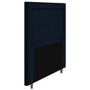 Ver imagem 3 de Cabeceira Cama Box Casal Queen Size Luxor 160cm com Tachas e Frame Veludo Azul Marinho - Abmaza