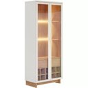 Ver imagem 1 de Cristaleira 2 Portas 1 Gaveta Off White Freijo Clb Off White
