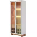 Ver imagem 4 de Cristaleira 2 Portas 1 Gaveta Off White Freijo Clb Off White