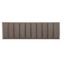 Ver imagem 2 de Cabeceira King Veludo Cinza Placa Modulada Estofada Ripada Adesiva