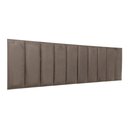 Ver imagem 1 de Cabeceira King Veludo Cinza Placa Modulada Estofada Ripada Adesiva