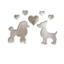 Ver imagem 1 de Espelho Decorativo Acrílico Enfeite Cachorinho 36x52cm 38210