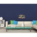 Ver imagem 4 de Espelho Decorativo Acrílico Enfeite Flor Lotus 34x57cm 38209