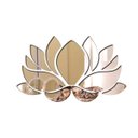 Ver imagem 1 de Espelho Decorativo Acrílico Enfeite Flor Lotus 34x57cm 38209