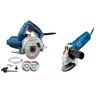 Kit Serra Mármore Original E Esmerilhadeira 4.1/2 110v Bosch - 1