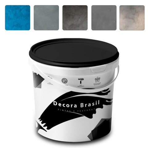 Cimento Queimado Rústico Decora Fácil Efeito Decorativo - 3.6l - Cimento Queimado
