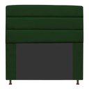 Ver imagem 1 de Cabeceira Estofada Turim 195CM King Suede Verde - D A DECOR