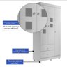 Guarda Roupa De Bebê 3 Portas 2 Gavetas Branco - 4