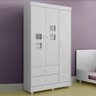 Guarda Roupa De Bebê 3 Portas 2 Gavetas Branco - 1