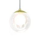Ver imagem 3 de Pendente Retangular Triplo Dourado Harmony Bolinha Vidro