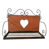 Porta Condimentos Heart em Madeira e Ferro - Cód 2153 - 1