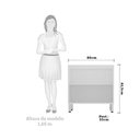 Ver imagem 3 de Balcão de Cozinha sem Tampo 80cm 2 Portas Pérola Luciane Móveis