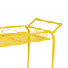 Carrinho Jardineira/Floreira Porta Vasos em Aço Amarelo - 3
