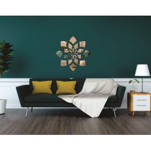 Espelho Decorativo Acrílico Enfeite Mandala 70x70cm 38197