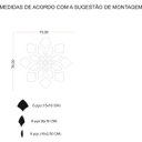 Ver mais imagens de Espelho Decorativo Acrílico Enfeite Mandala 70x70cm 38197