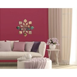 Espelho Decorativo Acrílico Enfeite Mandala 70x70cm 38197 - 6