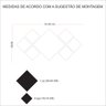 Espelho Decorativo Acrílico Enfeite Losangulo 61x29 cm 38196 - 7