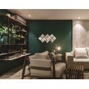 Ver imagem 3 de Espelho Decorativo Acrílico Enfeite Losangulo 61x29 cm 38196