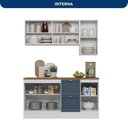 Ver imagem 5 de Cozinha Completa Modulada Americana Aérea com Vidro Reflecta 4 Peças Yescasa