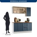 Ver imagem 4 de Cozinha Completa Modulada Americana Aérea com Vidro Reflecta 4 Peças Yescasa