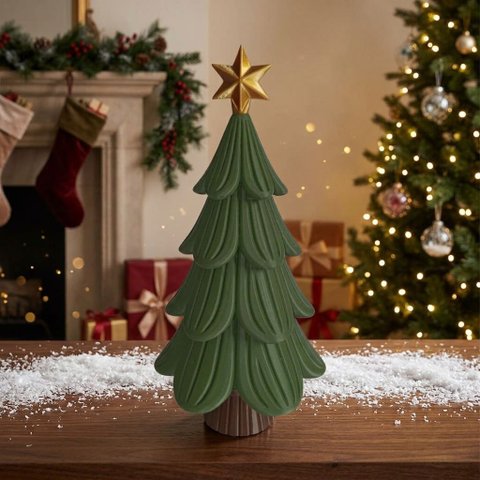 Árvore de Natal 15cm Decoração Moderna Elegante