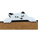 Ver imagem 4 de Porta recados de cortiça Gato Branco