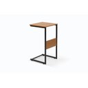 Ver imagem 1 de Mesa Lateral de Apoio Art Mdf/Aço-Canela/Rústico