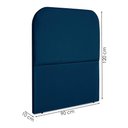 Ver imagem 3 de Cabeceira Solteiro 90 Cm com Frame Alana Suede Azul Marinho Artte