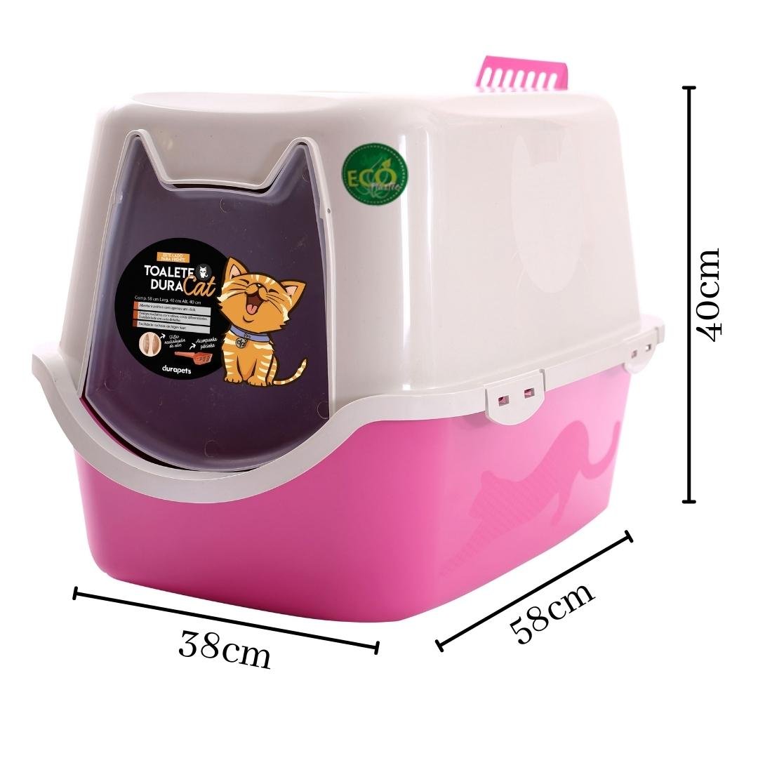 Banheiro Para Gato Toalete Sanitário Duracats Rosa - 3