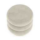 Ver imagem 4 de Puff Banqueta Decorativo Luxo Versatil Cookie Zahav Estofado:bege
