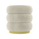 Ver imagem 3 de Puff Banqueta Decorativo Luxo Versatil Cookie Zahav Estofado:bege