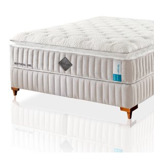 Colchão Queen Latex Foam de látex Natural Qgel com cobre - BOX - 158x198cm