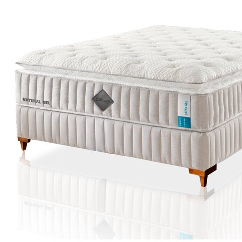 Colchão Queen Latex Foam de látex Natural Qgel com cobre - BOX - 158x198cm